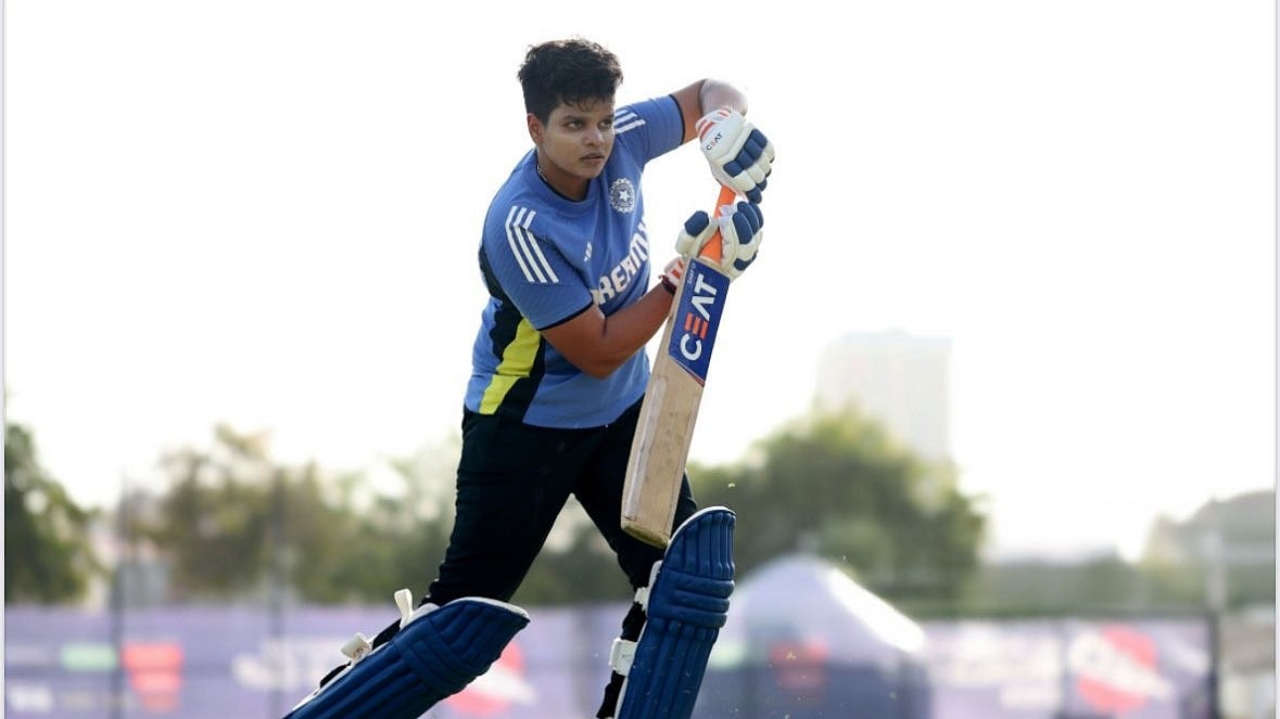 Photo: X | Shafali Verma : India-W 'A' captain Shafali Verma during a practice session.