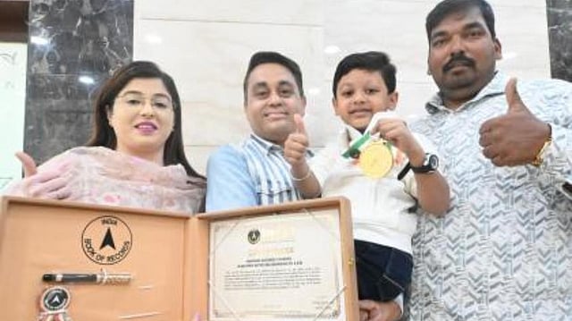 Six-Year-Old Reyansh Khamkar Becomes Youngest Swimmer To Complete 15 Kilometer Stretch In Sea