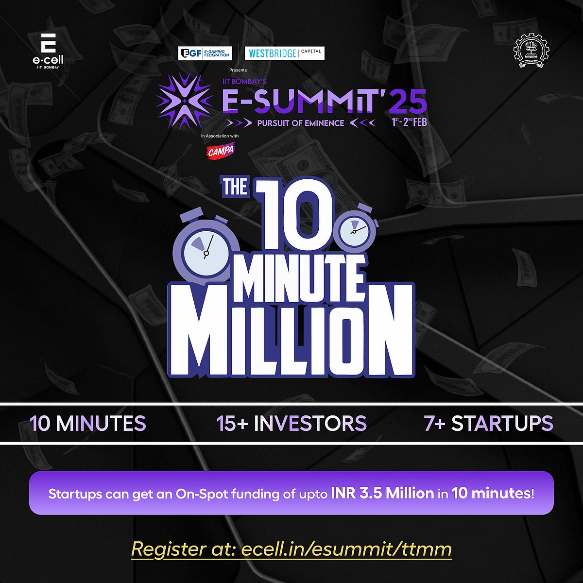 IIT Bombay E-Cell's The Ten Minute Million (TTMM)
