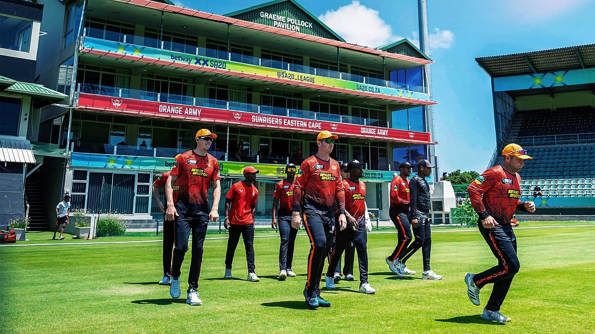Photo: X | Sunrisers Eastern Cape : Sunrisers Eastern Cape players during a practice match.