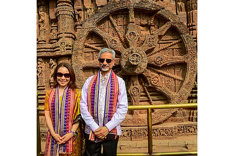 S Jaishankar visits Konark Sun Temple