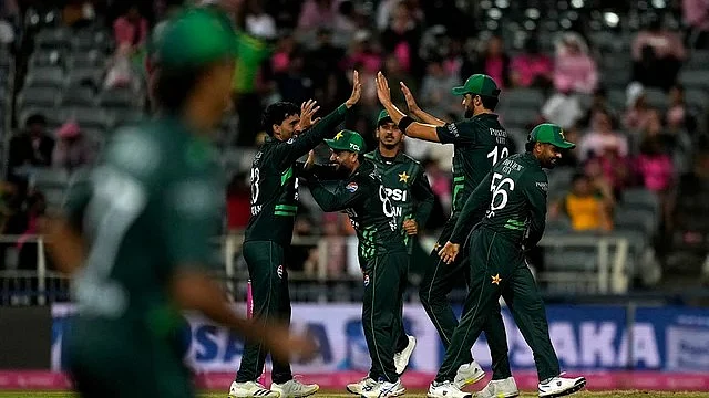 File photo of the Pakistan cricket team.