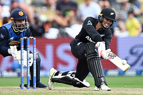 NZ vs SL 2nd ODI: New Zealand's Mark Chapman bats