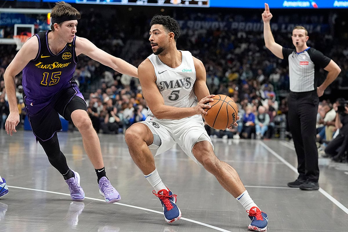 NBA Basketball game Los Angeles Lakers vs Dallas Mavericks photos: Quentin Grimes
