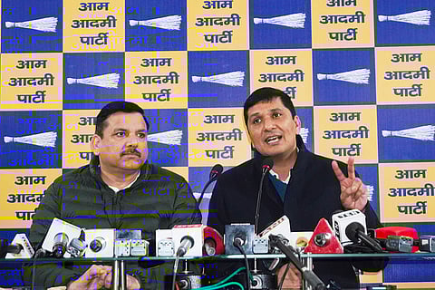 AAP press conference in Delhi