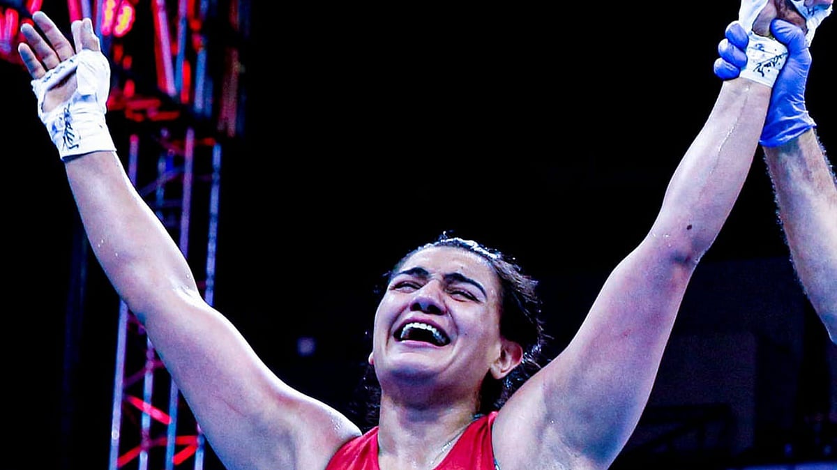 Photo: X | India All Sports : India boxer Saweety Boora.