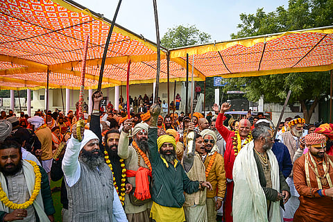 Peshwai procession ahead of Maha Kumbh Mela