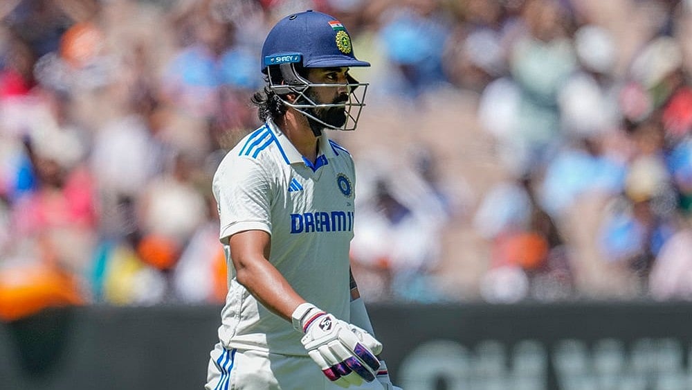 | Photo: AP/Asanka Brendon Ratnayake : India Vs Australia, 4th Test Day 5: India's KL Rahul walks off the field after losing his wicket 