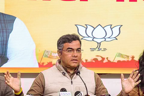 Parvesh Verma addresses media