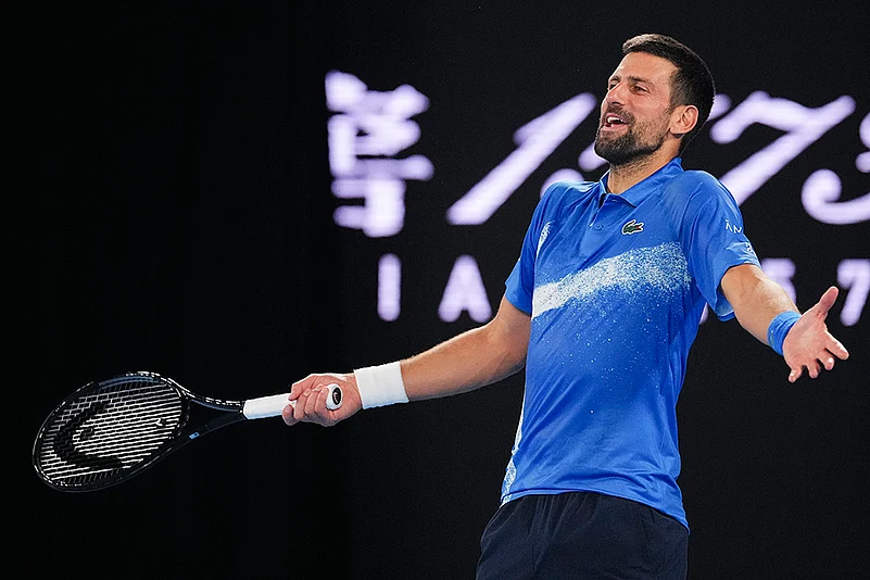 Australian open tennis exhibition match Novak Djokovic vs Alexander Zverev photos: 5