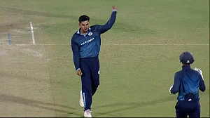 X | BCCI Domestic : Haryana Cricket team in action.