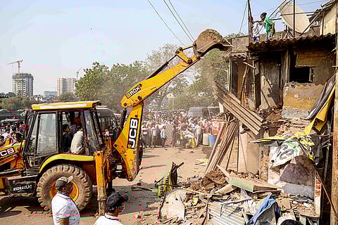 Demolition of slums in Mumbai