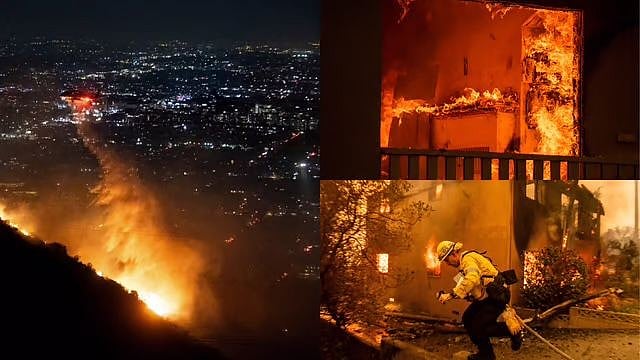| Photo- AP : Los Angeles Wildfires, Delhi Polls; 3 Naxalites Killed In Chhattisgarh And More | January 9 News Wrap