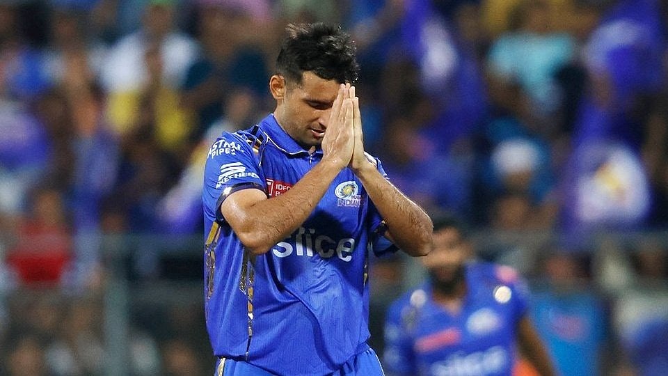 Photo: File : Haryana cricket team player Anshul Kamboj.