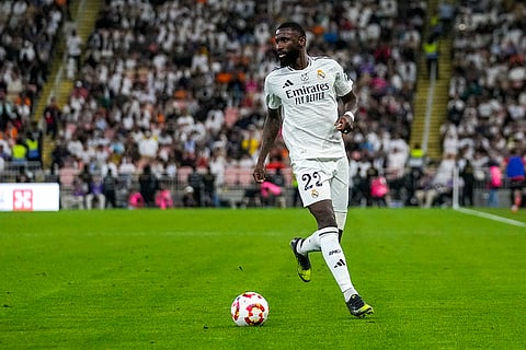 Spanish Super Cup: Real Madrid's Antonio Rudiger is in action