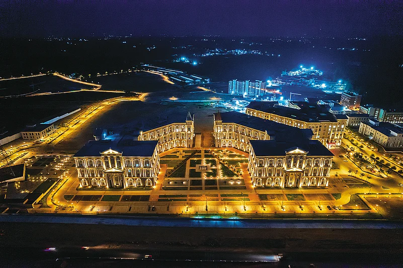 A bird’s eye view of the Main campus located in Harohalli