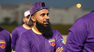 Special Arrangement : England spinner Adil Rashid is part of the Sharjah Warriorz side.
