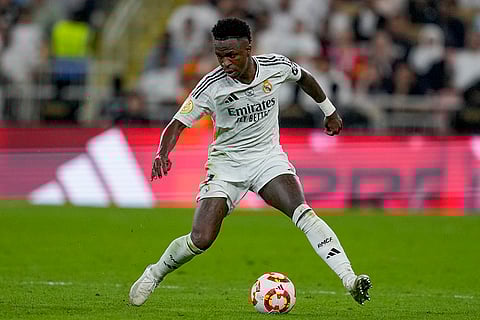 Spanish Super Cup: Real Madrid's Vinicius Junior is in action