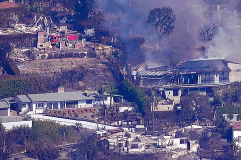 Palisades Fire in California