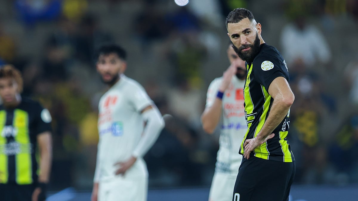 Karim Benzema saw a penalty saved as Al-Ittihad drew