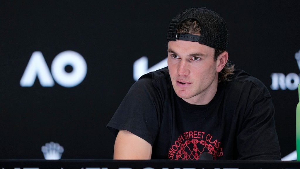 AP : Jack Draper speaks at a press conference ahead of Australian Open.