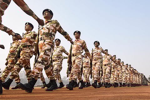 Rehearsals for R-Day parade in Patna