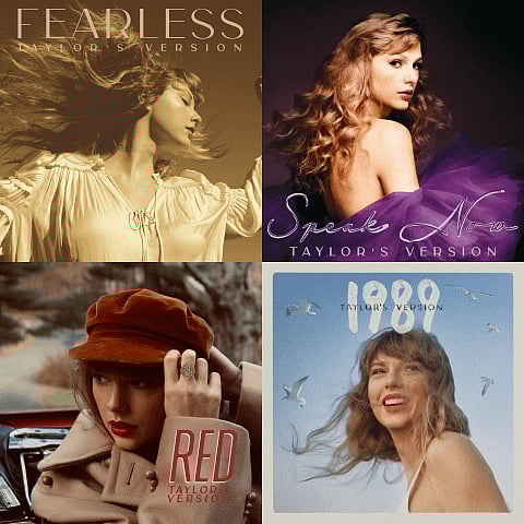 Fearless (Taylor's Version), Red (Taylor's Version), Speak Now (Taylor's Version) & 1989