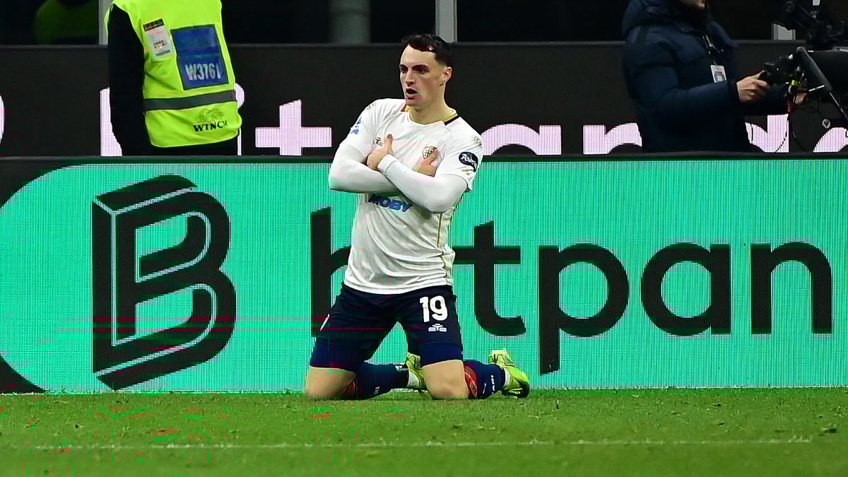 Cagliari goalscorer Nadir Zortea