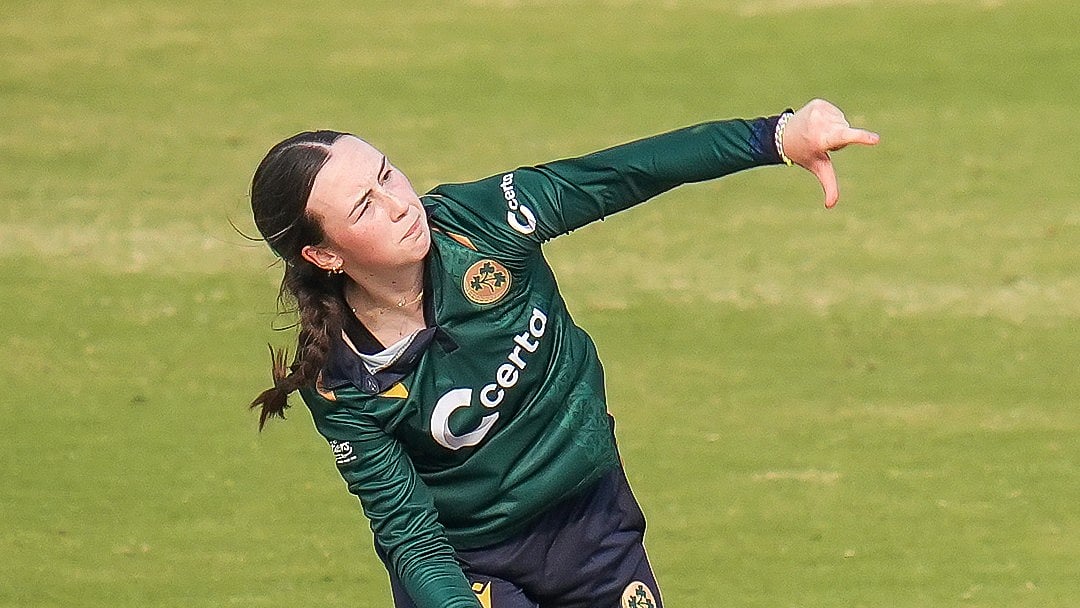 Photo: X | Women's CricZone : Ireland Women bowler Aimee Maguire.
