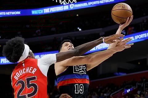 NBA 2024-25: Pistons forward Simone Fontecchio (19) goes to the basket