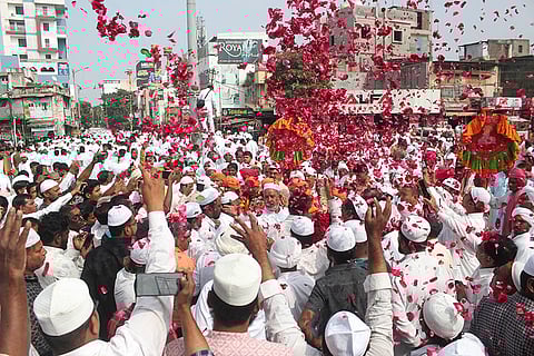 Nandi Dhwaj procession in Solapur