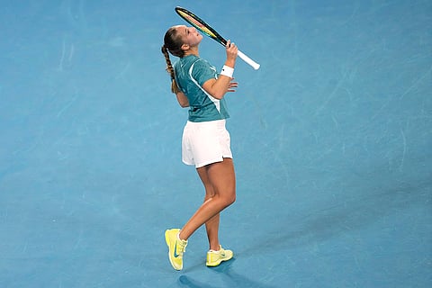 Australian Open 2025: Diane Parry reacts during match against Donna Vekic