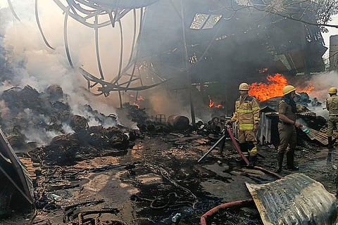 Fire breaks out in factory in Howrah