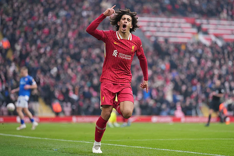 FA Cup soccer Third Round match Liverpool and Accrington Stanley: Jayden Danns