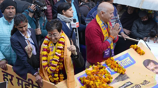Delhi Elections 2025: Atishi Leads Roadshow As CM Seeks 2nd Term From Kalkaji