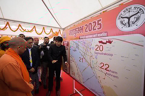 Kumbh Mela 2025: Uttar Pradesh Chief Minister Yogi Adityanath at Sangam