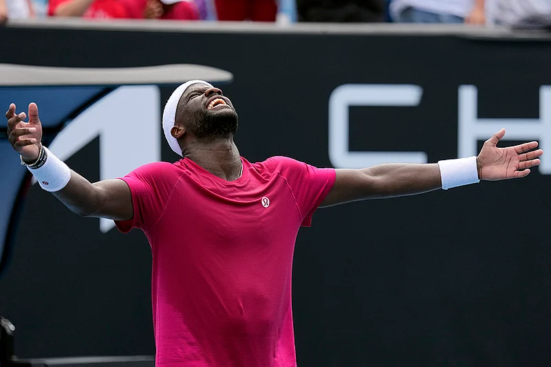Australian Open tennis Championship photo- Frances Tiafoe vs Arthur Rinderknech_1