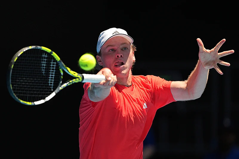Australian Open tennis Championship photo: Alex Michelsen vs Stefanos Tsitsipas_3