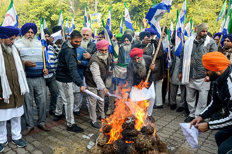 Farmers protest in Amritsar
