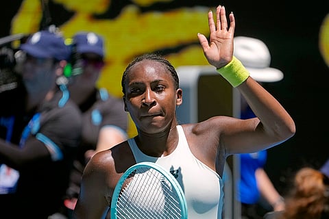 Australian Open 2025: Coco Gauff waves after defeating Sofia Kenin