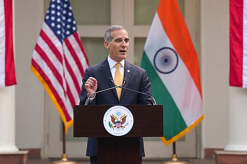 US Ambassador Eric Garcetti in Delhi