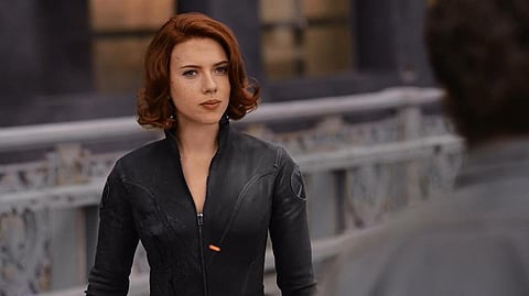 Scarlett Johansson as Black Widow in The Avengers