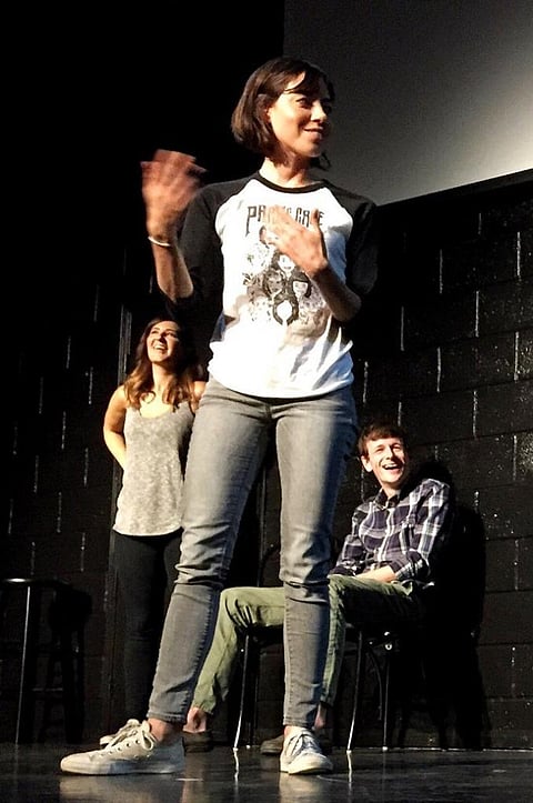 Aubrey Plaza at the Upright Citizens Brigade Theatre