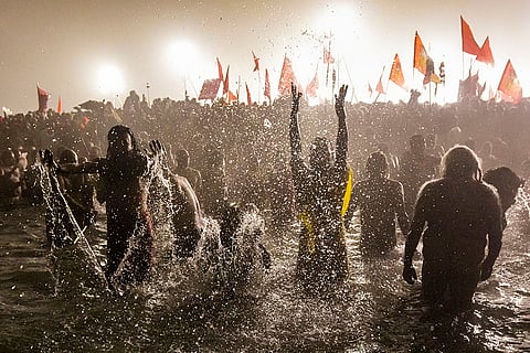 'Amrit Snan' In Prayagraj's Sangam