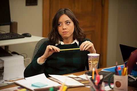 Aubrey Plaza as April Ludgate in Parks and Recreation