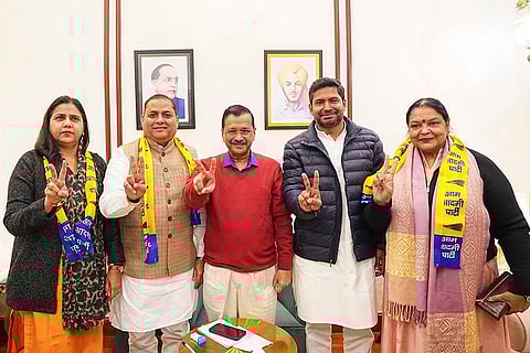 Rekha Chauhan, Vinay Chauhan join AAP