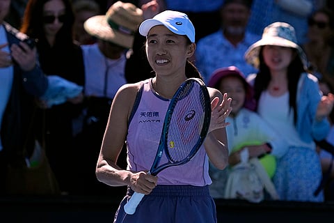 Australian Open 2025: Zhang Shuai reacts after defeating McCartney Kessler