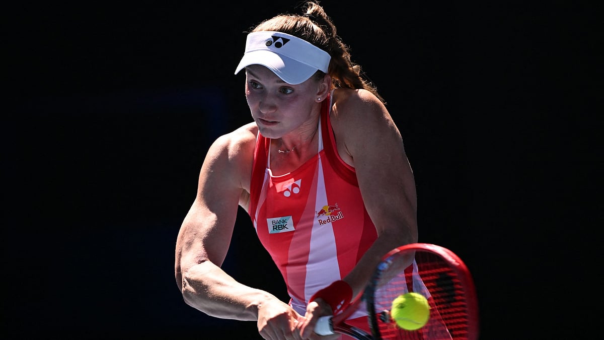 Elena Rybakina in action on Tuesday.