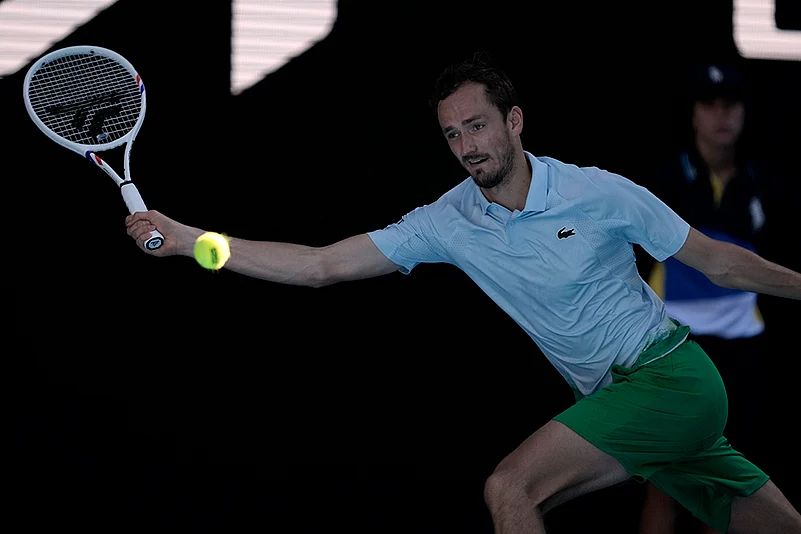 Australian Open tennis Championship photo-Daniil Medvedev vs Kasidit Samrej-