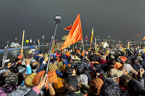 Kumbh Mela: Devotees at Prayagraj's Sangam